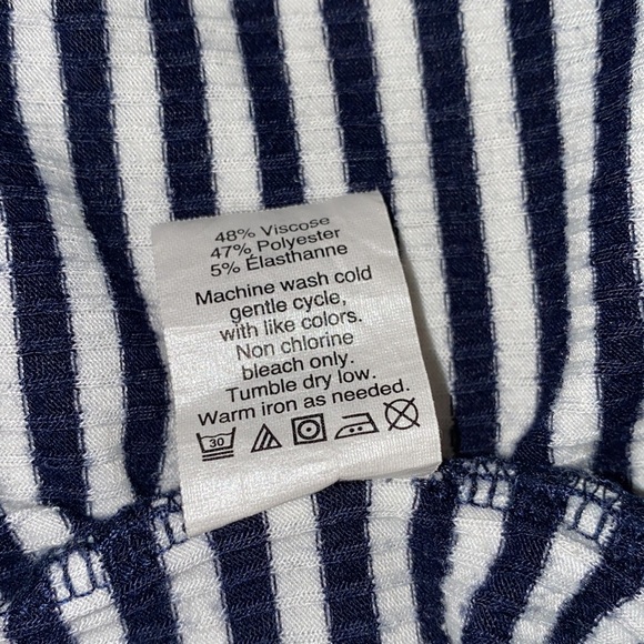 J Crew blue striped top size small - Picture 7 of 7